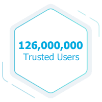 126,000,000 Trusted users